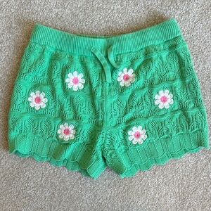 Marks & Spencer Green Lace Kids Shorts